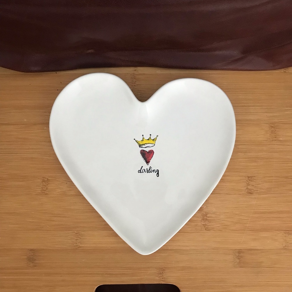 Rae Dunn Heart Plate: Darling